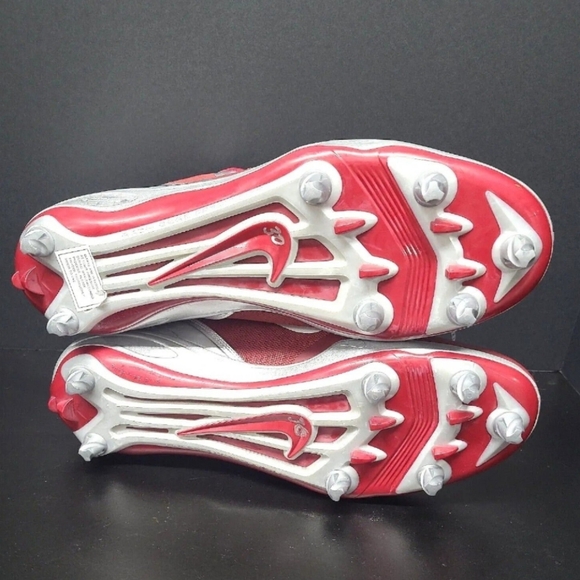 NIKE Alpha Talon Elite Football Cleats #526208-612, NWOT, Sz 16, Maroon, Silver - Picture 7 of 9